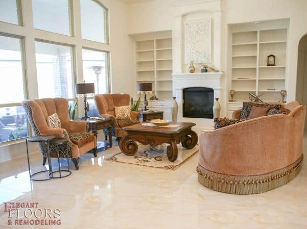 Elegant Floors living room flooring project
